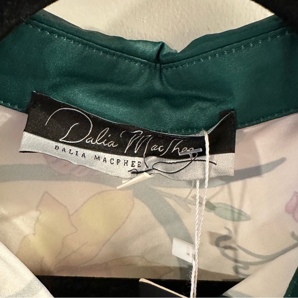 Dalia Macphee White Multi Short Sleeve Shirt Dress in Multicolor Floral/Cream - Picture 14 of 16